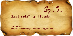 Szathmáry Tivadar névjegykártya